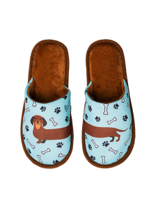 Vrolijke slippers Lange teckel