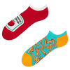 Vrolijke sneakersokken Frites met ketchup