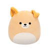 Squishmallows Cooper de bruine hond met witte buik, 30 cm