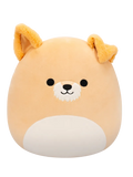 Squishmallows Cooper de bruine hond met witte buik, 30 cm