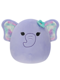 Squishmallows Anjali de paarse olifant met bloemenpin, 20 cm