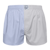 Herenboxershorts blauw en grijs