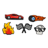 Vrolijke schoenveterbedels 5-pack Racer