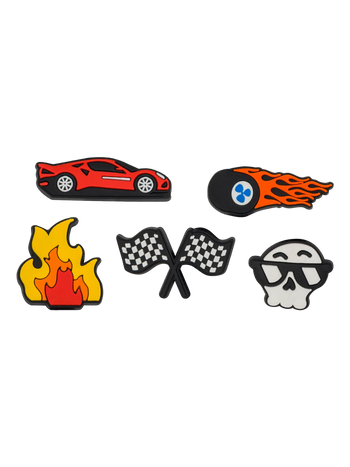 Vrolijke schoenveterbedels 5-pack Racer