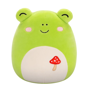 Squishmallows Wendy de groene kikker met paddenstoel, 20 cm