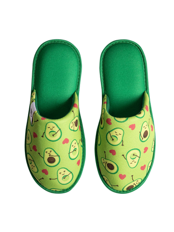 Vrolijke slippers Avocado-liefde