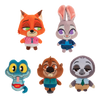 Zootropolis knuffel - 5-pack, 8 cm