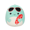 Squishmallows Perry de dolfijn met zonnebril en surfplank, 20 cm