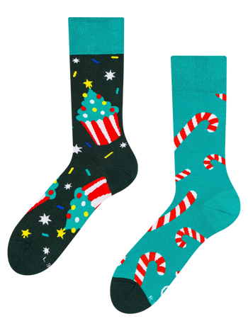 Vrolijke sokken Kerstmis snoepjes
