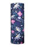 Vrolijke nekwarmer Paarse bloemen