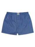 Blauw en grijs heren boxershort met patroon
