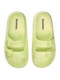 Licht-lime dames plateausandalen