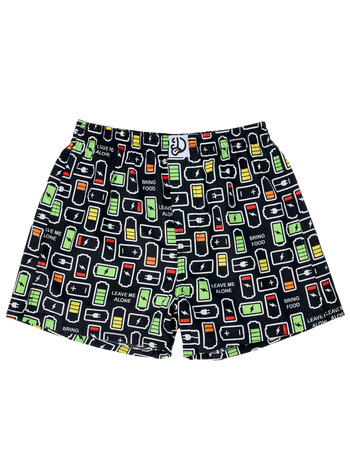 Vrolijk herenboxershort Sociaal opladen