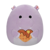 Squishmallows Hanna het paarse nijlpaard met hart, 20 cm