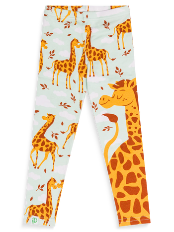 Vrolijke katoenen kinderlegging Verliefde giraffes