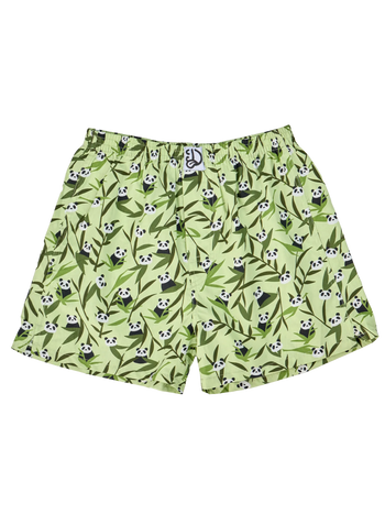 Vrolijk herenboxershort Panda's en bamboe