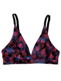 Naadloze driehoek-bralette voor dames Nachtbloemen