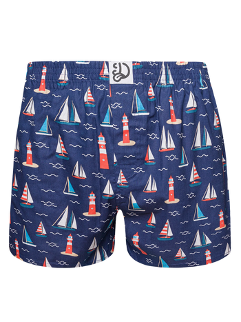 Boxershorts voor heren Vuurtoren en zeilboten