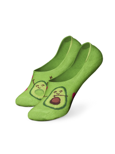 Vrolijke no-show sokken Avocado-liefde