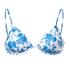 Beugel bikinitop Blauwe rozen