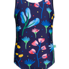 Vrolijk badpak voor meisjes Aquarel bloemen