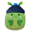 Squishmallows Trenton de groene bidsprinkhaan met muts, 20 cm