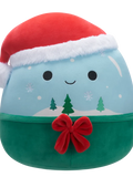 Squishmallows Ezekiel de kerst-sneeuwbol, 20 cm