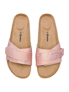 Kurksandalen voor dames Beige mandala