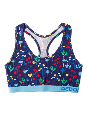 Vrolijke damesbralette Aquarel bloemen