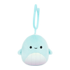 Squishmallows sleutelhanger Shah de walvis met regenboogbuik, 9 cm