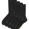 Hoge sokken 5-pack Zwart classic