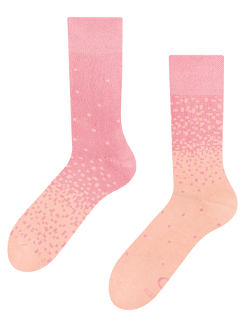 Warme sokken Perzik & roze