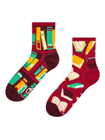 Vrolijke crewsokken Open boek