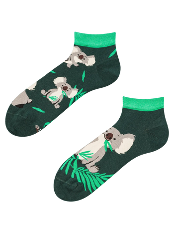 Vrolijke enkelsokken Koala en blaadjes