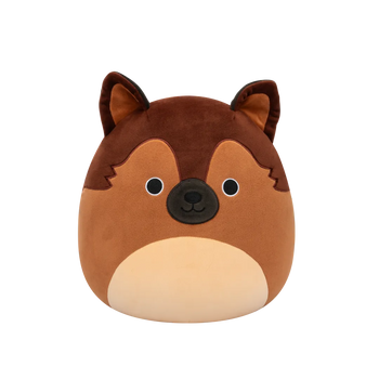 Squishmallows Mario de bruine Duitse herder, 30 cm