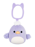 Squishmallows sleutelhanger Daquarius de paarse eend, 9 cm
