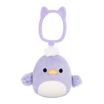 Squishmallows sleutelhanger Daquarius de paarse eend, 9 cm