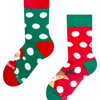 Vrolijke warme kindersokken Kerstman en Rudolf