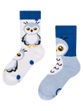 Vrolijke warme kindersokken Sneeuw uil