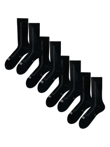 4-pack badstof sokken van merinowol – Zwart