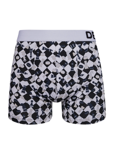 Vrolijke heren trunks Dammen en schaken