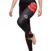 Vrolijke fitnessleggings Klaprozen