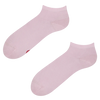 Pastelroze bamboe enkelsokken