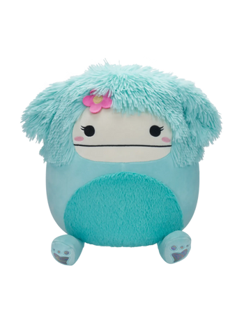 Squishmallows Joelle de bigfoot met bloem, 30 cm