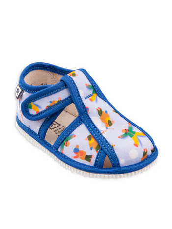 Kinderpantoffels gesloten teen Winter met sneeuwpop