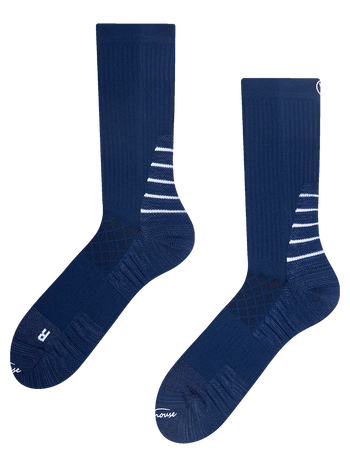 Wandelsokken voor heren halfhoog Donkerblauw