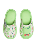 Vrolijke kinderslippers Kleine kikker