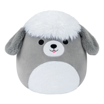 Squishmallows Arnold de grijs-witte herdershond, 13 cm