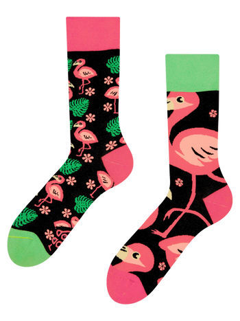 Vrolijke sokken Flamingo's
