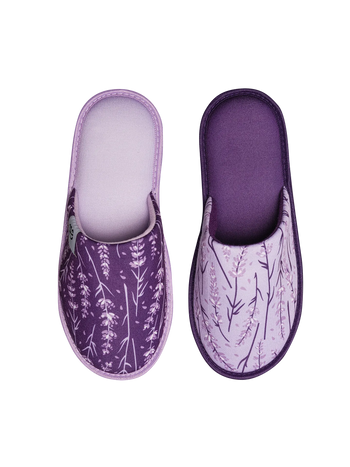 Vrolijke slippers Lavendel